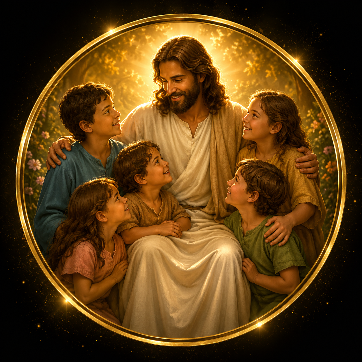 Christ with children